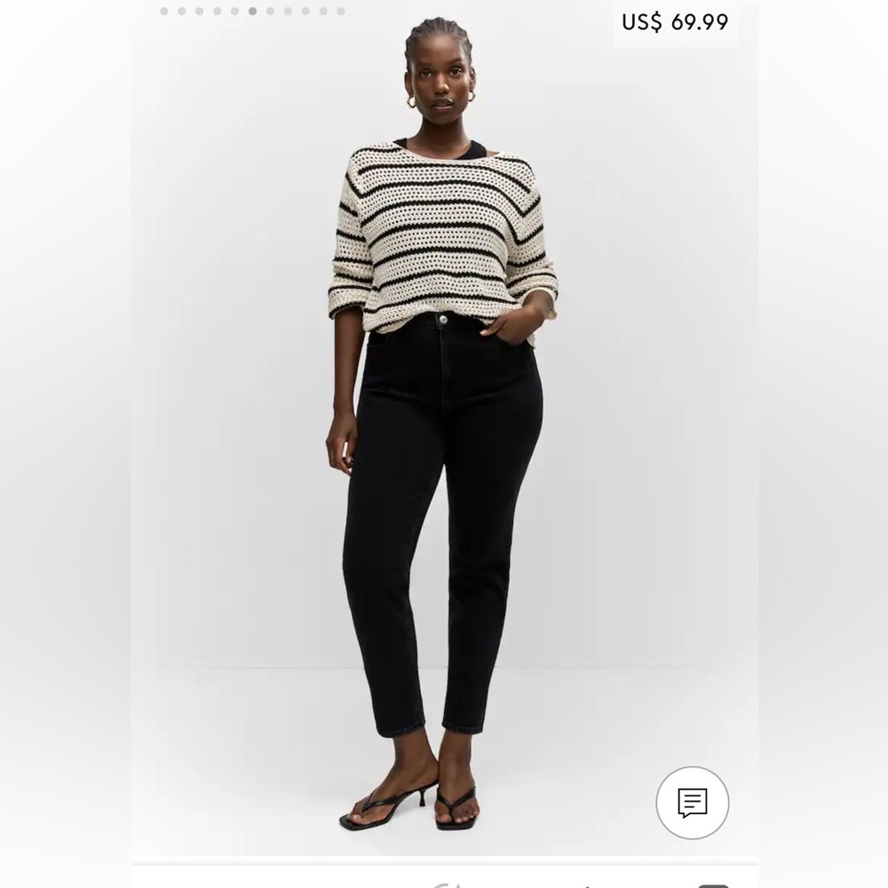 Mango black mom Jean